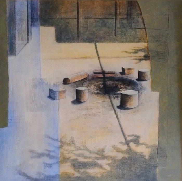 Marcel van Hoef (1967) - Vuurplaats, Antiek en Kunst, Kunst | Schilderijen | Modern