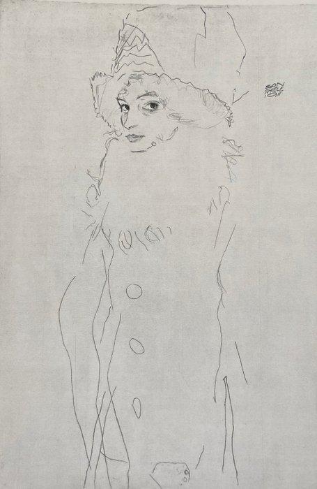 Egon Schiele (1890-1918), after - Des Künstlers Schwester, Antiek en Kunst, Antiek | Overige Antiek