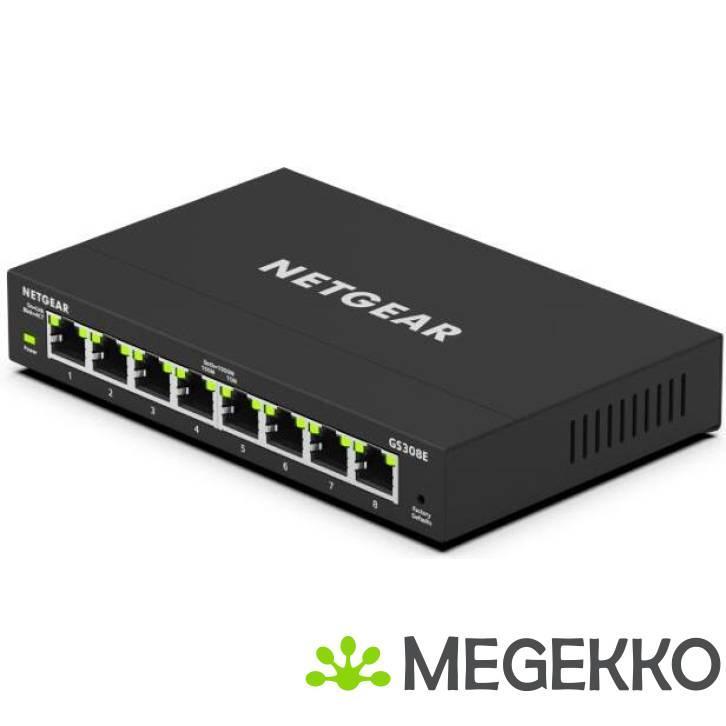 Netgear GS308E, Computers en Software, Netwerk switches, Nieuw, Verzenden