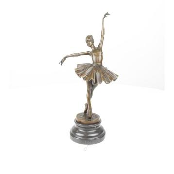 A BRONZE SCULPTURE OF A BALLERINA (Beeldjes - Decoratie) beschikbaar voor biedingen
