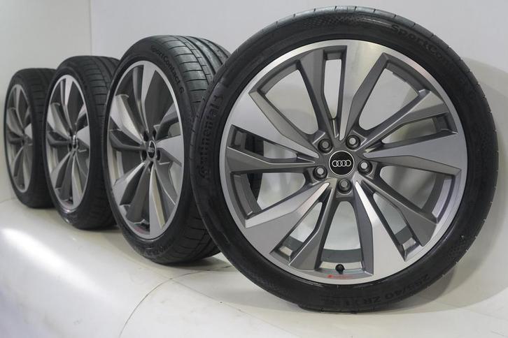 Audi Q5 SQ5 80A 21 inch velgen Continental Zomerbanden Origi, Auto-onderdelen, Banden en Velgen, Velg(en), Gebruikt, 21 inch, Winterbanden