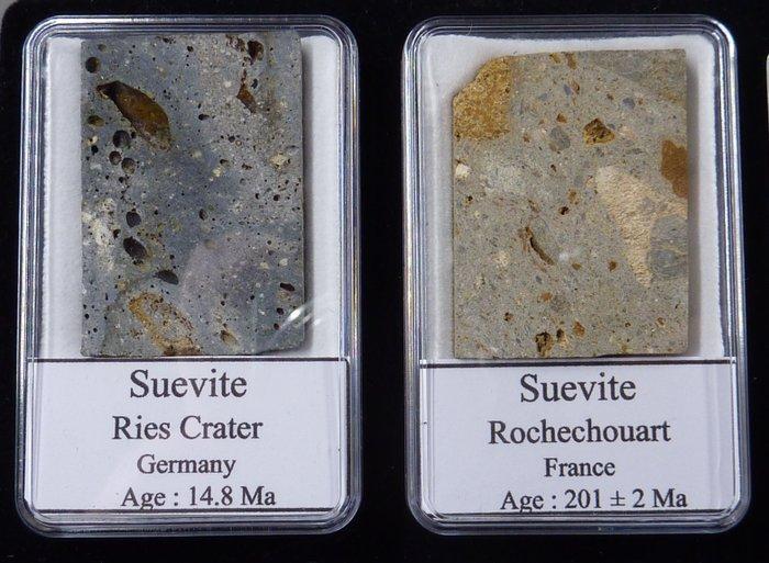 Verzameling van 20 verschillende ingepakte Impactieten - 20, Verzamelen, Mineralen en Fossielen