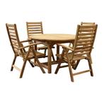 Arona Ovaal uitschuifbare dining tuinset 120-170x120xH76 cm, Tuin en Terras, Tuinsets en Loungesets, Ophalen of Verzenden, Nieuw