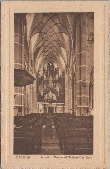 ARNHEM - Interieur Groote of St. Eusebius Kerk, Verzamelen, Ansichtkaarten | Nederland, Verzenden