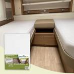 Enkele bedden indeling 2 delig, jersey hoeslakenset, Eenpersoons, Verzenden, Nieuw, Wit