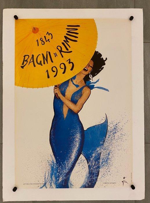 René Gruau - Rimini Bagni - Jaren 1990, Antiek en Kunst, Kunst | Tekeningen en Foto's