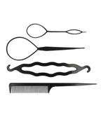 Styling Set Basic Puntkam Topsy Tail Easy Knot, Sieraden, Tassen en Uiterlijk, Uiterlijk | Haarverzorging, Nieuw, Verzenden