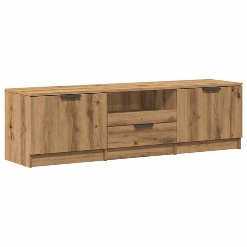 TV Meubel Eiken 140cm | Retourdeal | 35% Korting, Huis en Inrichting, Kasten | Televisiemeubels, 25 tot 50 cm, Nieuw, Overige houtsoorten