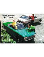 1969 PEUGEOT 204 CABRIOLET | COUPE BROCHURE FRANS, Boeken, Auto's | Folders en Tijdschriften, Nieuw, Peugeot, Author
