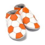 EK VOETBAL! Leren babyslofjes van Baby-Dutch - voetbal, Kinderen en Baby's, Babykleding | Schoentjes en Sokjes, Nieuw, Baby dutch