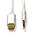 USB C naar jack 3.5 mm kabel | Nedis | 1 meter, Computers en Software, Pc- en Netwerkkabels, Nieuw, Verzenden
