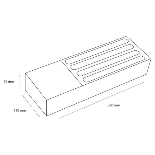 Lade Organizer Differnz 32x11x6 cm Met Deksels Grijs, Doe-het-zelf en Verbouw, Sanitair, Ophalen of Verzenden