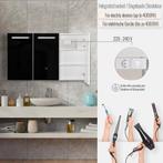 Badkamerspiegel met verlichting - Spiegelkast - 90x65 cm - A, Verzenden, Zo goed als nieuw