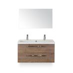 Seville Badmeubelset 100 cm - Tabacco - Wastafel Djazz 2, Huis en Inrichting, Ophalen of Verzenden, Nieuw