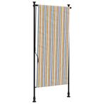 Geel Wit Rolgordijn Buiten - 120x270 cm | OP=OP, Nieuw, Ophalen of Verzenden, Minder dan 250 cm, 150 tot 300 cm