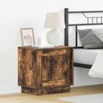 vidaXL Nachtkastje 2 pcs Gerookt eiken 44 x 34,5 x 45 cm, Minder dan 45 cm, Verzenden, Nieuw, Minder dan 55 cm