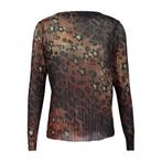 Frogbox • bruine geplooide top • 36, Bruin, Verzenden, Nieuw, Maat 36 (S)