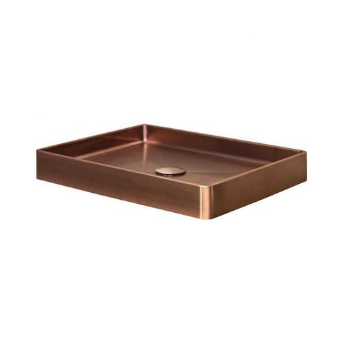 Waskom Lanesto Vanity 47x32x8 cm Copper (excl kraan incl, Doe-het-zelf en Verbouw, Sanitair, Overige typen, Nieuw, Chroom, Ophalen of Verzenden
