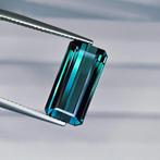 Blauw Toermalijn - 7.44 ct - International Gemological, Nieuw