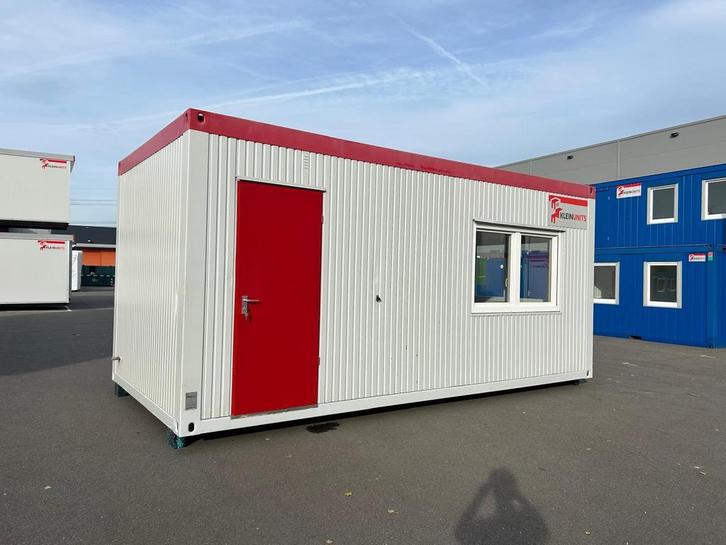 Kantoorunit 6x3 meter | Keukenblok | Morgen leveren!, Doe-het-zelf en Verbouw, Bouwketen en Schaftketen, Gebruikt