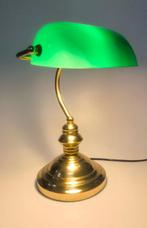 Bankierslamp - Glas, Metaal - bankier, Antiek en Kunst