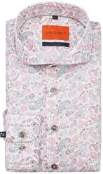 Suitable Melange Overhemd Paisley Multicolour maat 43 Heren, Kleding | Heren, Overhemden, Verzenden, Nieuw, Suitable