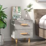 vidaXL Nachtkastje 40x35x47,5 cm betongrijs, Minder dan 45 cm, Verzenden, Nieuw, Minder dan 55 cm