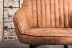 Elegante armleuningstoel TURIJN vintage lichtbruin met, Huis en Inrichting, Stoelen, Ophalen of Verzenden, Nieuw