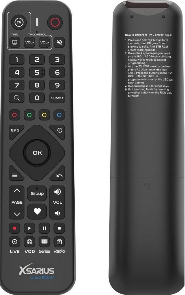 Xsarius extra afstandsbediening Linux Sniper IR-L1 Advanced, Audio, Tv en Foto, Afstandsbedieningen, Nieuw, Ophalen of Verzenden