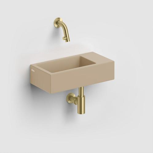 Fontein Clou Flush 36Cm Keramiek Mosterd Rechts, Doe-het-zelf en Verbouw, Sanitair, Overige typen, Nieuw, Ophalen of Verzenden