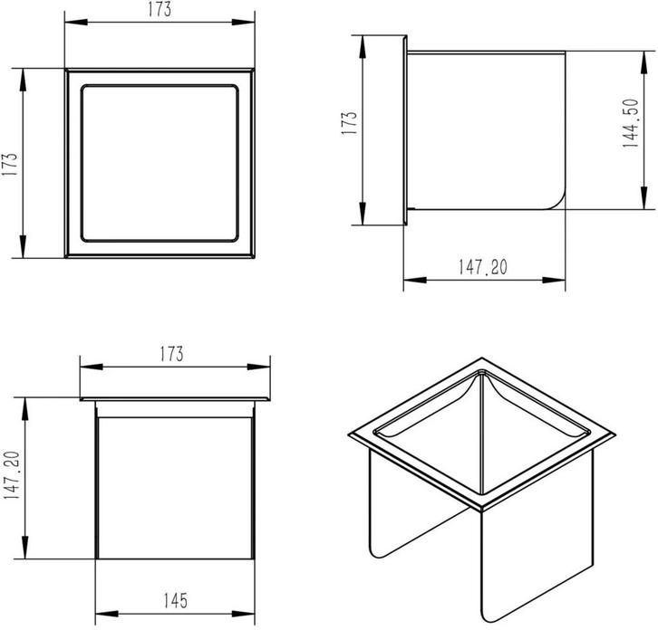 Saqu Inbouw toiletrolhouder van €67.00 voor €33.08, Huis en Inrichting, Badkamer | Badtextiel en Accessoires, Overige typen, Nieuw