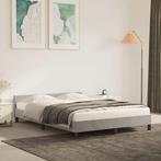 Bedframe 140x190 Lichtgrijs Fluweel - Retourdeal! 35% Kor..., Huis en Inrichting, Slaapkamer | Bedden, Nieuw, Twijfelaar, 140 cm