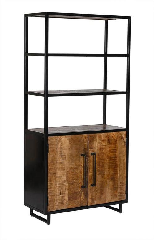 Actie! Colorado Open Kast | Mangohout | 185 cm | Van €989,-, Huis en Inrichting, Kasten | Buffetkasten, 25 tot 50 cm, Met deur(en)