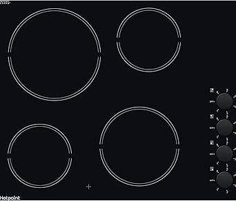 Hotpoint HR-620-R-H Keramische Kookplaat 60 cm Zwart beschikbaar voor biedingen
