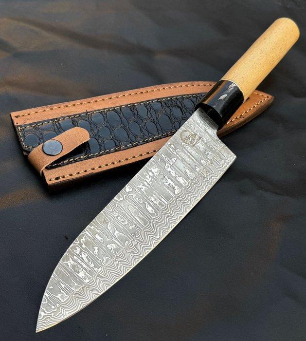 Keukenmes - Bunko - yanagiba - keukensmes - Damascus VG10, Antiek en Kunst, Antiek | Keukenbenodigdheden