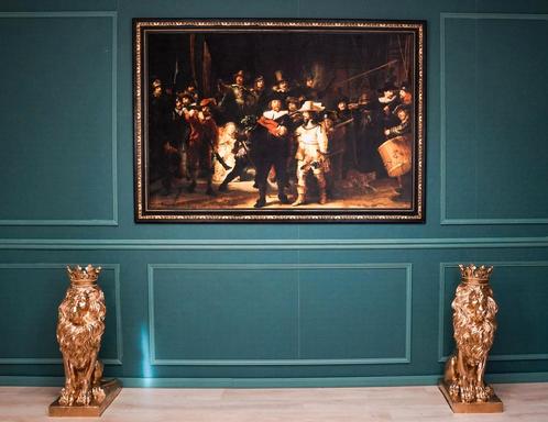 De Nachtwacht’ – Velours Schilderij met Luxe Barok Lijst, Huis en Inrichting, Woonaccessoires | Schilderijen, Tekeningen en Foto's