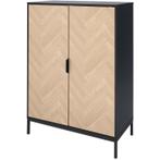 Kast met visgraatmotief - 80 x 40 x 110 cm, Verzenden, Nieuw
