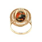 Gouden vintage ring met mosagaat 14 kt, Sieraden, Tassen en Uiterlijk, Ringen, Ophalen of Verzenden, Nieuw