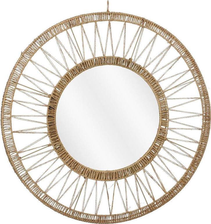 2dekans | Mica Decorations Ludy Wandspiegel - H5 x Ø70 cm -, Huis en Inrichting, Woonaccessoires | Overige, Zo goed als nieuw