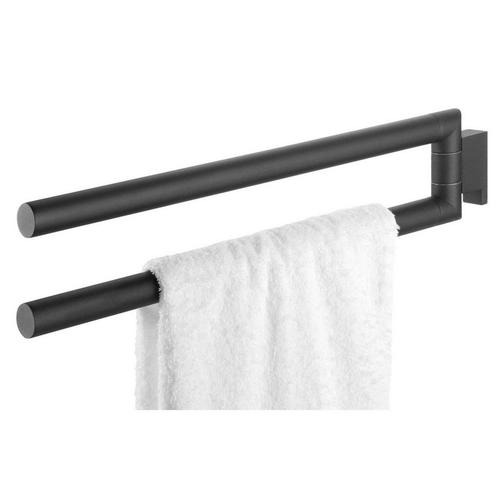 Handdoekrek Bold 2-Armig Mat Zwart, Huis en Inrichting, Badkamer | Badtextiel en Accessoires, Ophalen of Verzenden