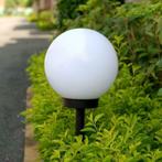 LED tuinbol 20cm - Solar - Wit, Tuin en Terras, Buitenverlichting, Nieuw, Minder dan 50 watt, Zonne-energie, Led