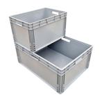 Kunststof Bak Euronorm, 800x600x340 mm grijs, Nieuw, 60 cm of meer, Nieuw, Minder dan 35 cm, Bak of Kist