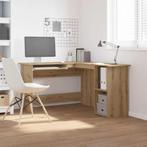 vidaXL Hoekbureau 120x140x75 cm bewerkt hout artisanaal, Verzenden, Nieuw