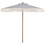 LIVSK Parasol met Franjes - 210 cm Buitendiameter - Robuuste, Verzenden, Nieuw