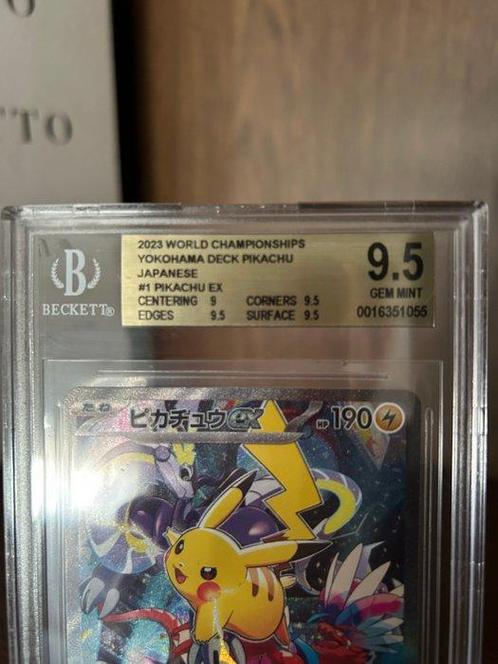 Beckett - 1 Graded card - Pokémon - Pikachu - 2023 WORLD, Hobby en Vrije tijd, Verzamelkaartspellen | Pokémon