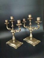 Candelabra vloerlamp - Gegoten messing