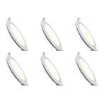 Voordeelpak LED Downlight Slim 6 Pack - Inbouw Rond 3W -, Metaal of Aluminium, Nieuw, Ophalen of Verzenden, Led