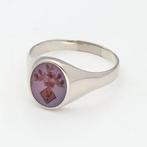 Ring - 14 karaat Witgoud - Lagensteen, Nieuw