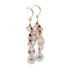 Zonder Minimumprijs - Oorbellen - 18 karaat Geel goud Parel, Nieuw