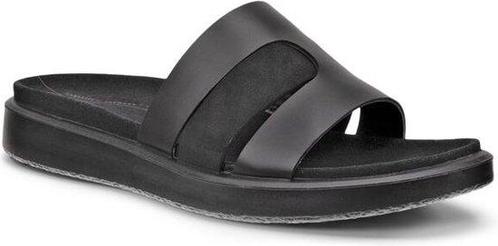 Ecco Flowt Slippers zwart Leer - Dames - Maat 41 (Mode), Kleding | Heren, Schoenen, Nieuw, Verzenden